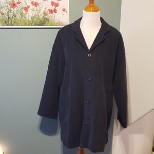 Eskandar Grey Textured Blazer